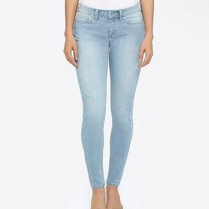 Zara Skinny Jeans Womens Size 2 Low Rise Blue Light Wash